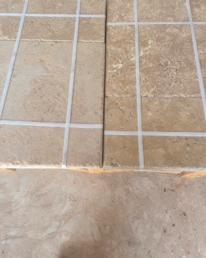 Travertin setovi - obijene ivice